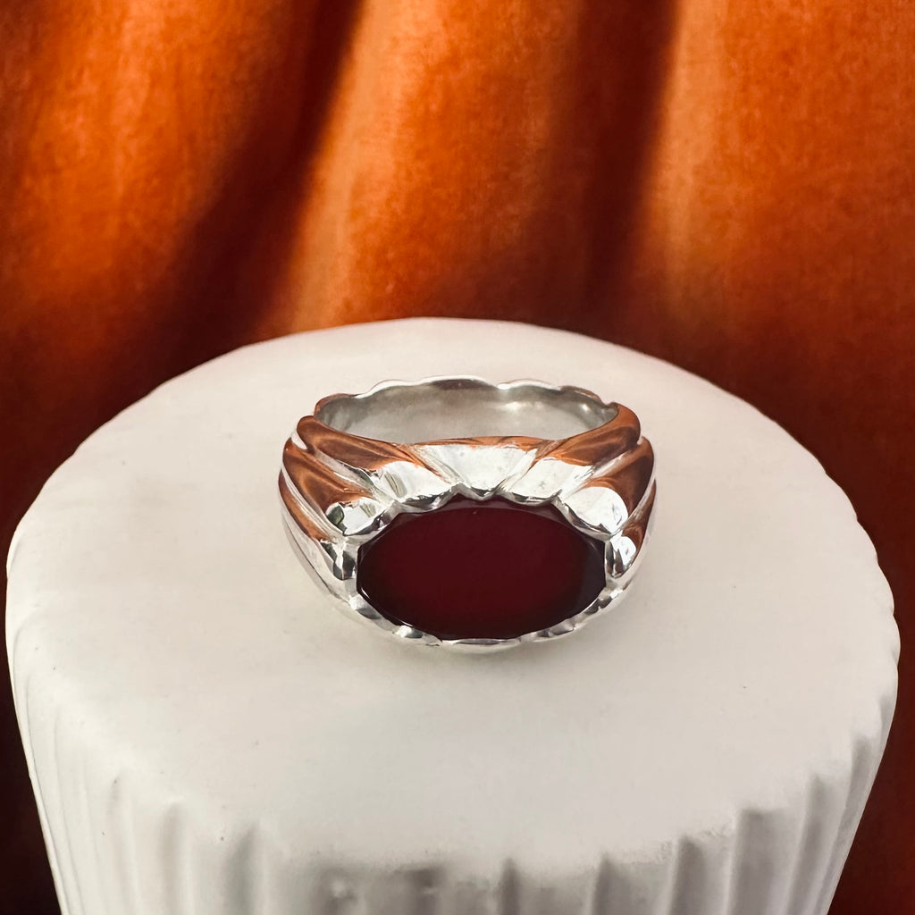 Anillo Cornalina Di Roma